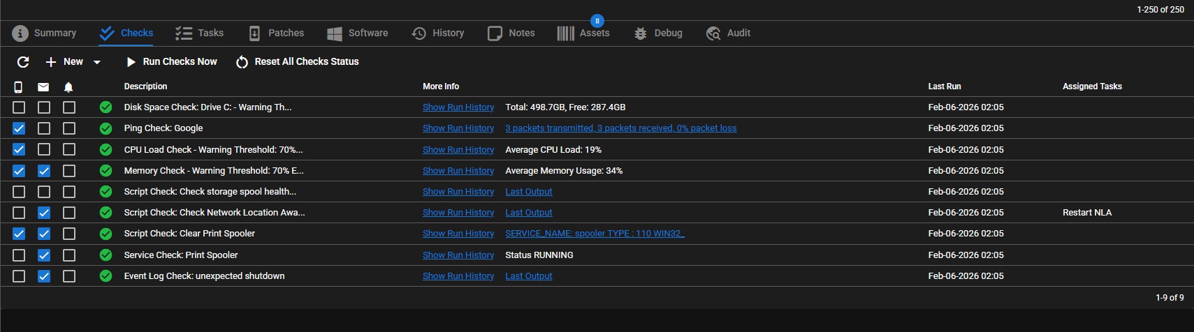 Managed RMM: Live-Checks für Server und Arbeitsplätze